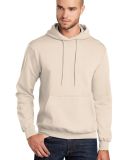 Port & Company Classic Pullover Hooded Sweatshirt  in Natural