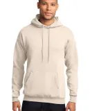 Port & Company Classic Pullover Hooded Sweatshirt  in Natural