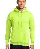 Port & Company Classic Pullover Hooded Sweatshirt  in Neon yellow