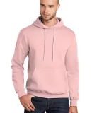 Port & Company Classic Pullover Hooded Sweatshirt  in Paleblush