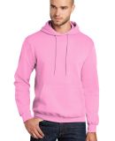 Port & Company Classic Pullover Hooded Sweatshirt  in Candy pink