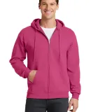 Port  Company Classic Full Zip Hooded Sweatshirt P Sangria