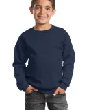 Port & Company Youth Crewneck Sweatshirt PC90Y Navy