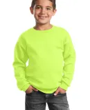 Port & Company Youth Crewneck Sweatshirt PC90Y Neon Yellow