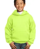 Port  Company Youth Pullover Hooded Sweatshirt PC9 Neon Yellow