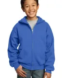 Port & Company Youth Full Zip Hooded Sweatshirt PC in Royal