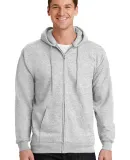 Port  Company Ultimate Full Zip Hooded Sweatshirt  Ash