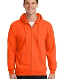 Port  Company Ultimate Full Zip Hooded Sweatshirt  Safety Orange