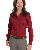 Red House Ladies Nailhead Non Iron Button Down Shi in Deep red