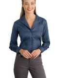 Red House Ladies Herringbone Non Iron Button Down  Insignia Blue