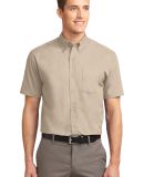 Port Authority Short Sleeve Easy Care Shirt S508 in Stone