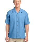 Port Authority Patterned Easy Care Camp Shirt S536 in Resort blue