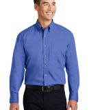 Port Authority Long Sleeve Twill Shirt S600T in Faded blue