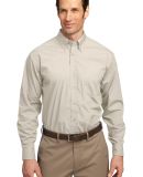 Port Authority Long Sleeve Easy Care  Soil Resista in Light stone