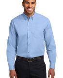 Port Authority Long Sleeve Easy Care Shirt S608 in Lt blue/lt stn