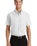 Port Authority Short Sleeve Value Poplin Shirt S63 in White