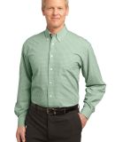 Port Authority Plaid Pattern Easy Care Shirt S639 in Green