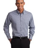 Port Authority Tattersall Easy Care Shirt S642 in Grey/white