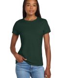 Hanes Ladies Nano T Cotton T Shirt SL04 in Deep forest