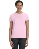 Hanes Ladies Nano T Cotton T Shirt SL04 Pale Pink