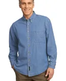 Port  Company Long Sleeve Value Denim Shirt SP10 Faded Blue