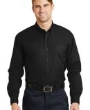 CornerStone Long Sleeve SuperPro Twill Shirt SP17 in Black