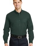 CornerStone Long Sleeve SuperPro Twill Shirt SP17 in Dark green