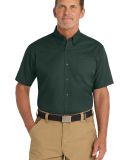 CornerStone Short Sleeve SuperPro Twill Shirt SP18 in Dark green