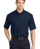 CornerStone Short Sleeve SuperPro Twill Shirt SP18 Navy