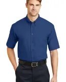 CornerStone Short Sleeve SuperPro Twill Shirt SP18 Royal