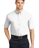 CornerStone Short Sleeve SuperPro Twill Shirt SP18 White