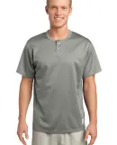 Sport Tek PosiCharge Tough Mesh153 Henley ST215 Silver