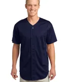 Sport Tek PosiCharge Tough Mesh153 Full Button Jer True Navy