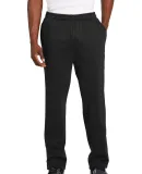 Sport Tek Open Bottom Sweatpant ST257 in Black