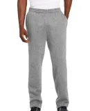 Sport Tek Open Bottom Sweatpant ST257 in Vintage hthr