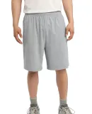 Sport Tek Jersey Knit Short with Pockets ST310 Heather Grey