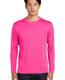 Sport Tek ST350LS Long Sleeve Competitor Tee  in Neon pink