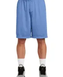 Sport Tek Long PosiCharge Classic Mesh 8482 Short  Carolina Blue