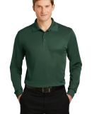 Sport Tek Long Sleeve Micropique Sport Wick Polo S in Forest green