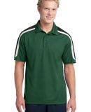 NEW Sport Tek Tricolor Shoulder Micropique Sport W in Forest/blk/wht