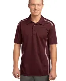 Sport Tek Vector Sport Wick Polo ST670 Maroon/White