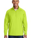 Sport Tek Sport Wick Stretch 12 Zip Pullover ST850 in Charge green