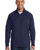 Sport Tek Sport Wick Stretch 12 Zip Pullover ST850 in True navy