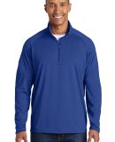 Sport Tek Sport Wick Stretch 12 Zip Pullover ST850 in True royal