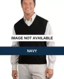 Port Authority Fine Gauge V Neck Sweater Vest SW27 Navy