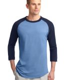 Sport Tek Colorblock Raglan Jersey T200 in Carolinablu/ny