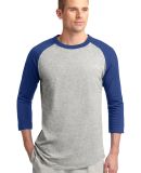 Sport Tek Colorblock Raglan Jersey T200 in Heathr/gry/roy