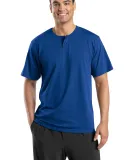 Sport Tek Short Sleeve Henley T210 Royal