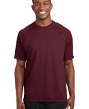 Sport Tek Dry Zone153 Short Sleeve Raglan T Shirt  in Maroon