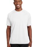 Sport Tek Dry Zone153 Short Sleeve Raglan T Shirt  in White